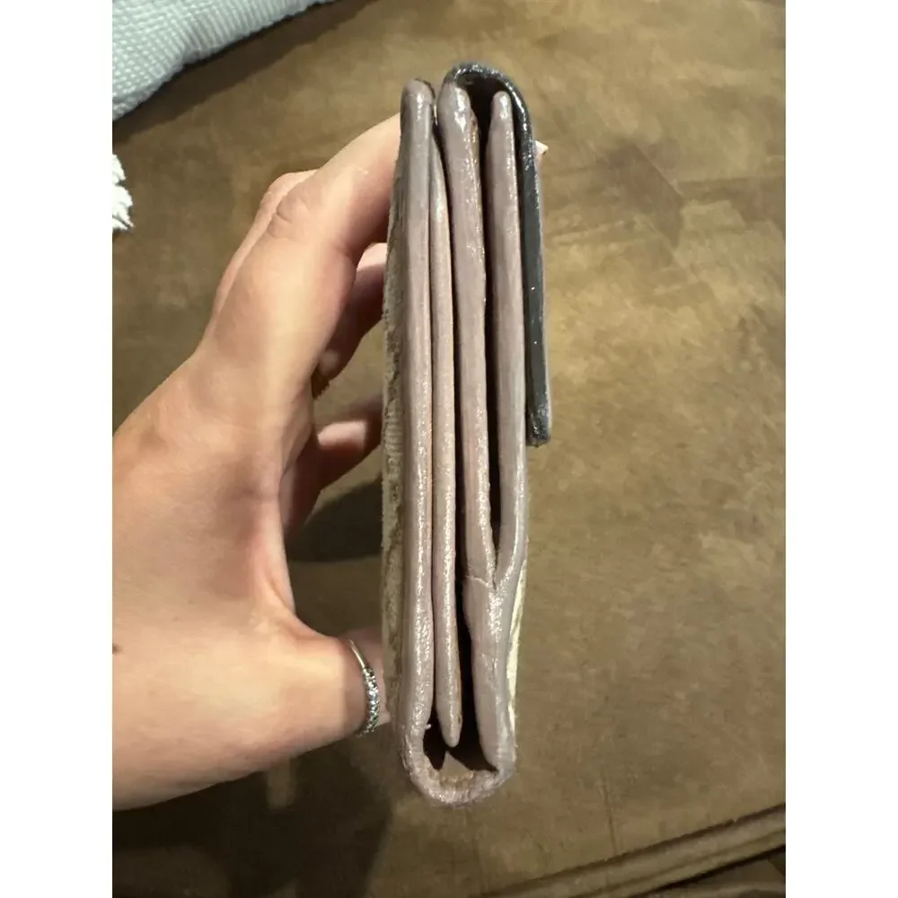 Gucci Diamanté Canvas Heart Wallet